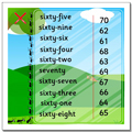 Match numbers from 60 to70 - A1 level