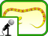 The alphabet snake to learn the names of the letters