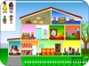 A family at home - Place the characters in the rooms