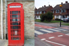 Phone box and pedestrian crossing