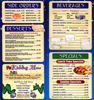 Snack menu