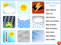 Vocabulary for learning Spanish online